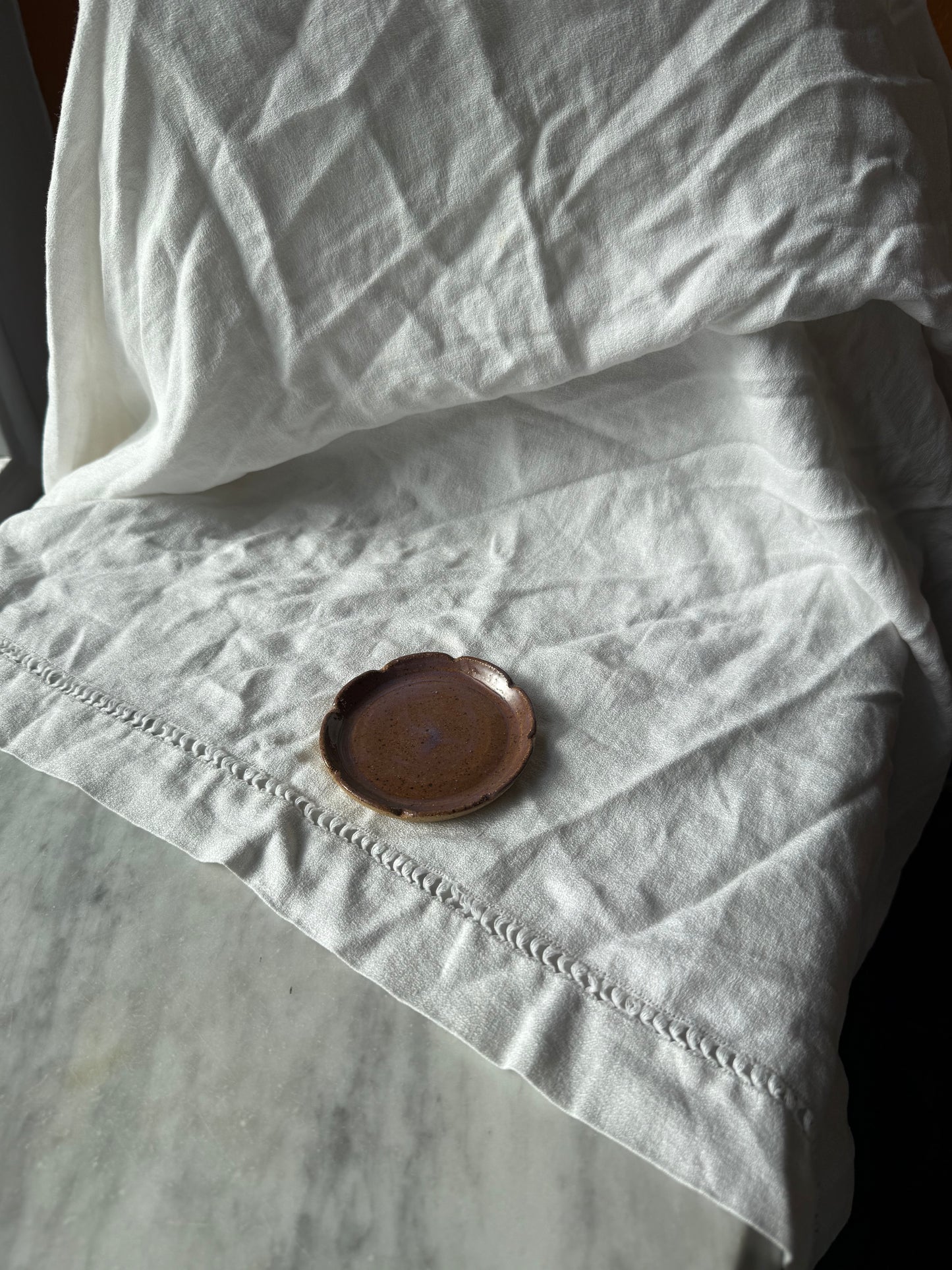 Purple Scalloped Flat Plate