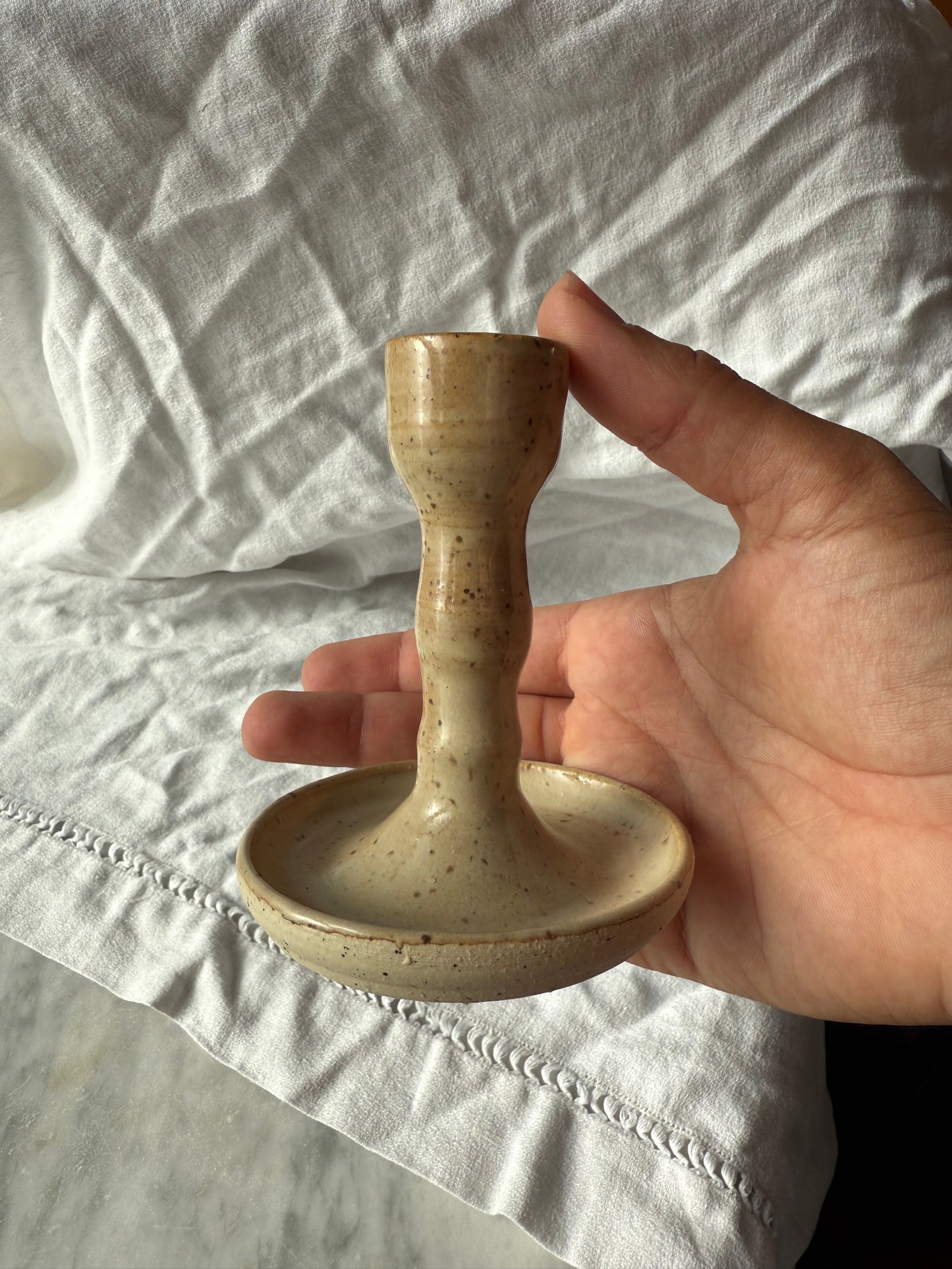 Beige Candle Holder