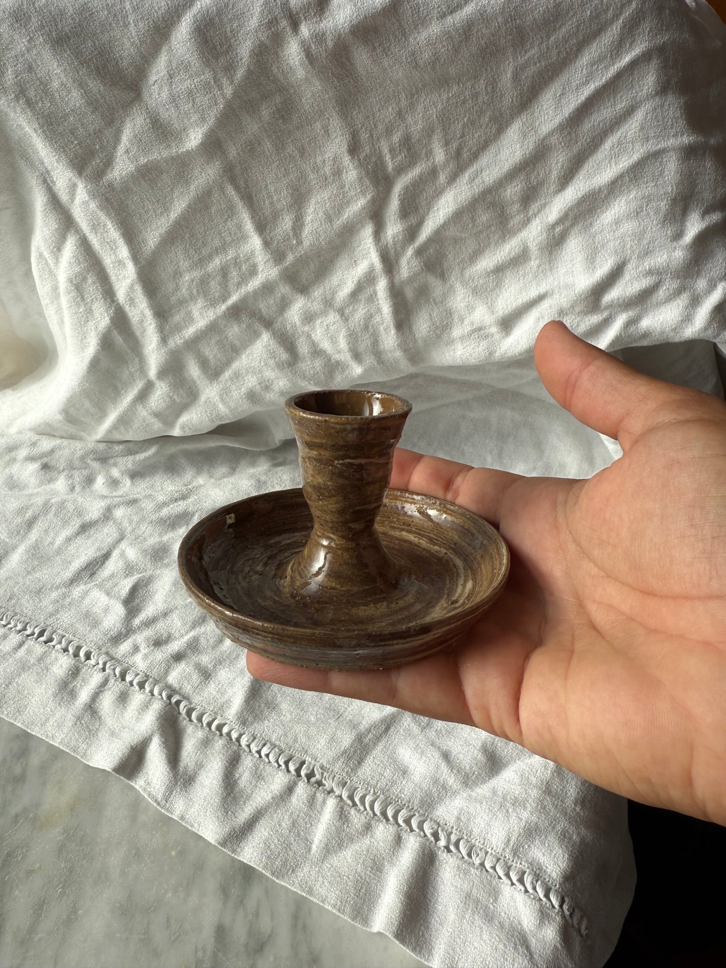 Marbled Candle Holder