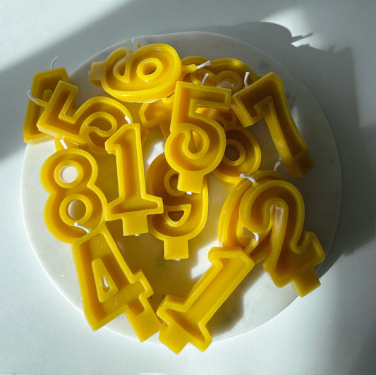 Numbered Birthday Candles