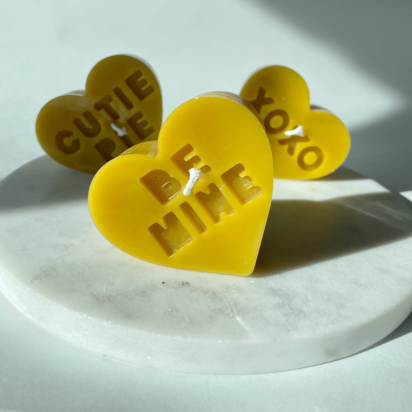 Conversation Heart Candle