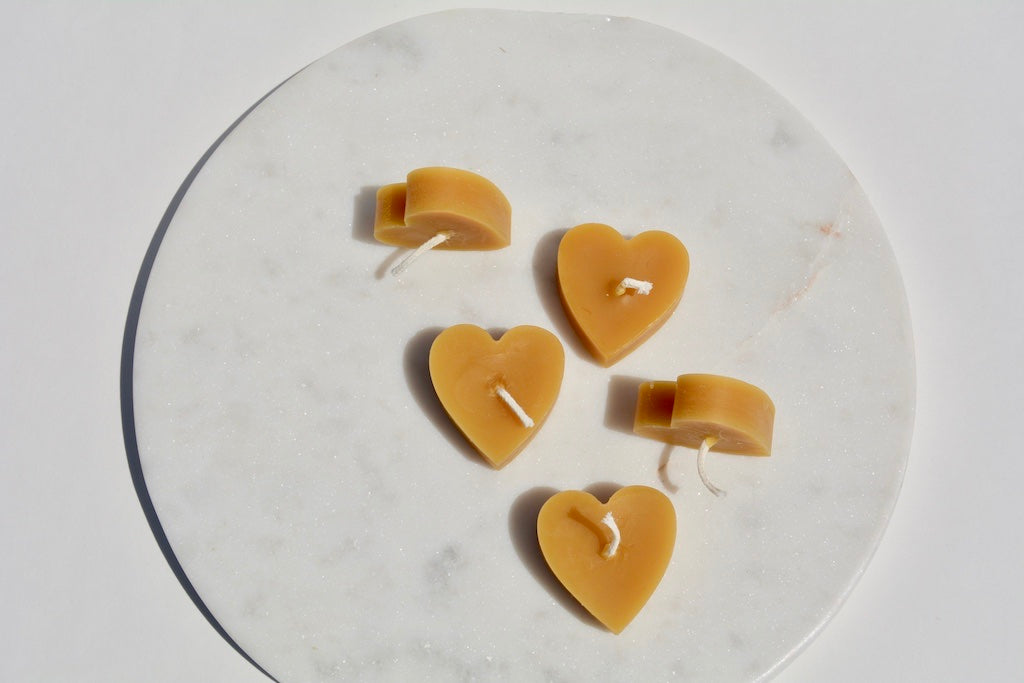 Heart Shaped Tea Light Candles