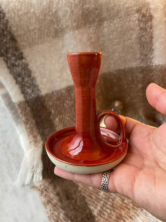 Red Candle Holder