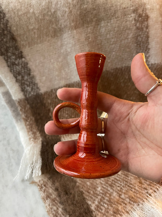 Red Candle Holder