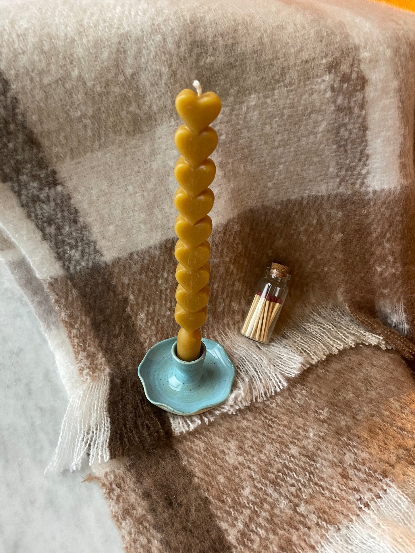 Blue Candle Holder