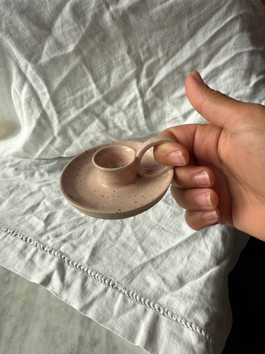 Pink Candle Holder