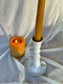 White Taper Candle Holder