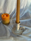 Beige Taper Candle Holder