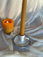 White Split Rim Candle Holder